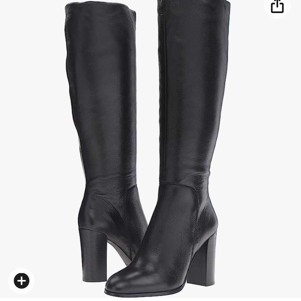 Kenneth Cole Black Knee High Boots